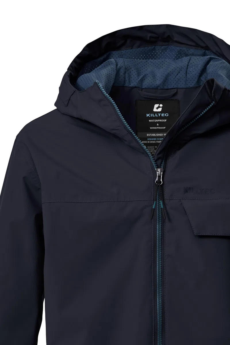 Killtec Jungen Kos 125 Bys Jckt Funktionsjacke/Outdoorjacke wasserdicht mit Kapuze