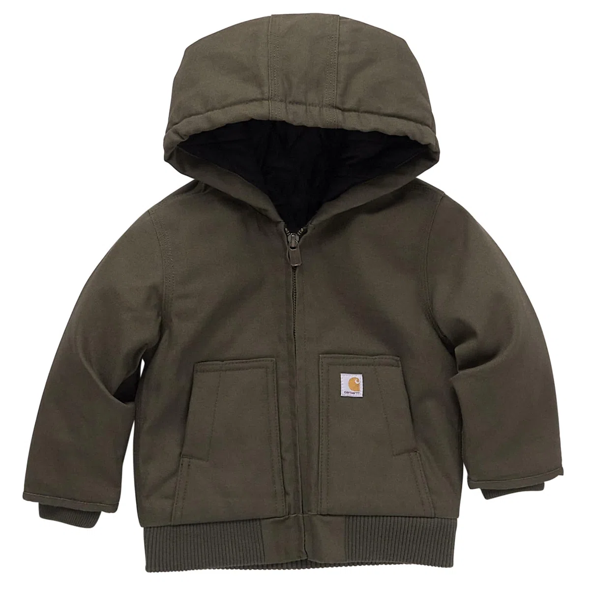 Carhartt Isolierte Kapuzenjacke aus Segeltuch mit Reißverschluss für Babys und Jungen
