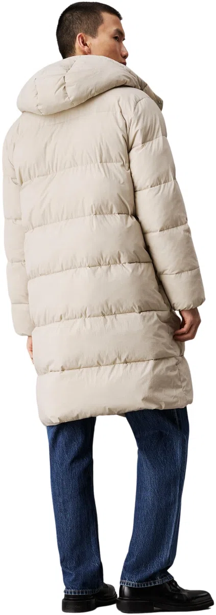 Calvin Klein Herren Mantel Essentials Long Parka mit Kapuze