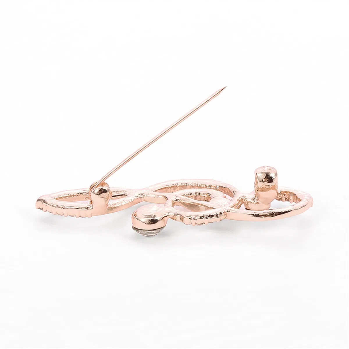 Brosche Pin für Frauen Musik Brosche Pins Metall Strass Musiknote Brosche für Frauen Schmuck Brosche Einfaches Zubehör für den Alltag Brosche