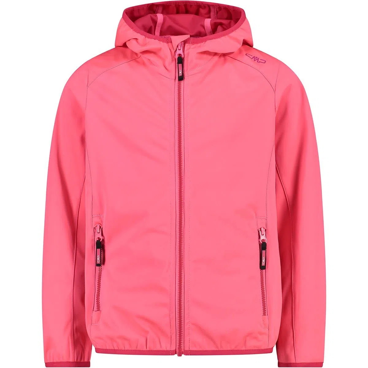 CMP Mädchen Leichte Softshelljacke für Kinder mit Fester Kapuze Jacke Kokon-Mantel