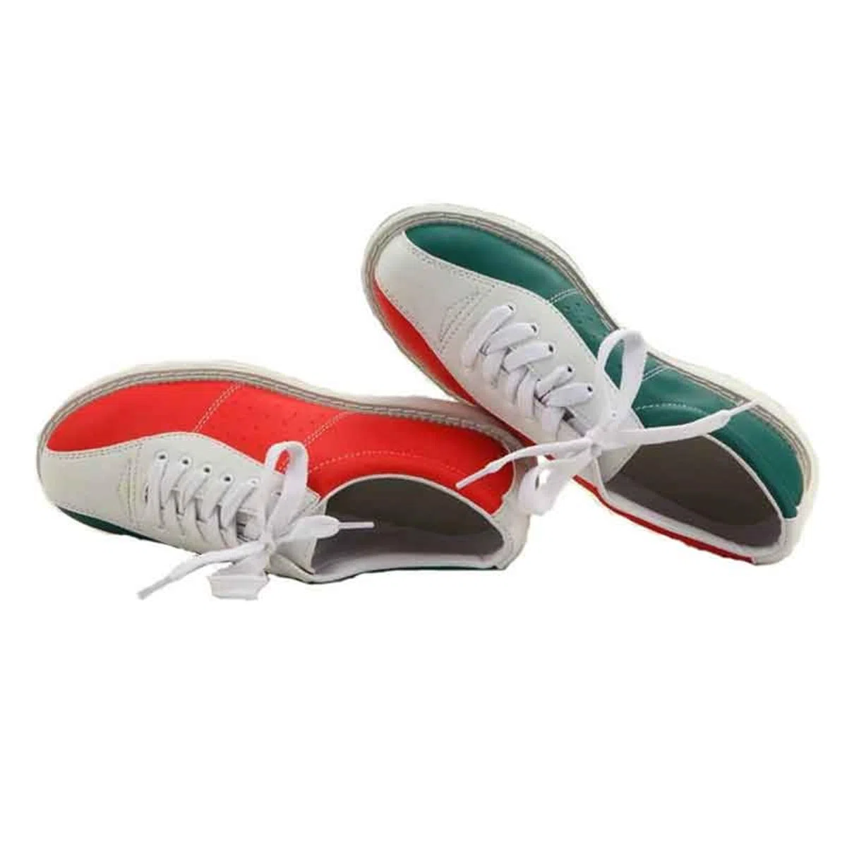 VEACAM Herren Damen Bowlingschuhe Unisex Leichte Gleitsohlen Sportschuhe für das Bowlingtraining,Grün,38 EU