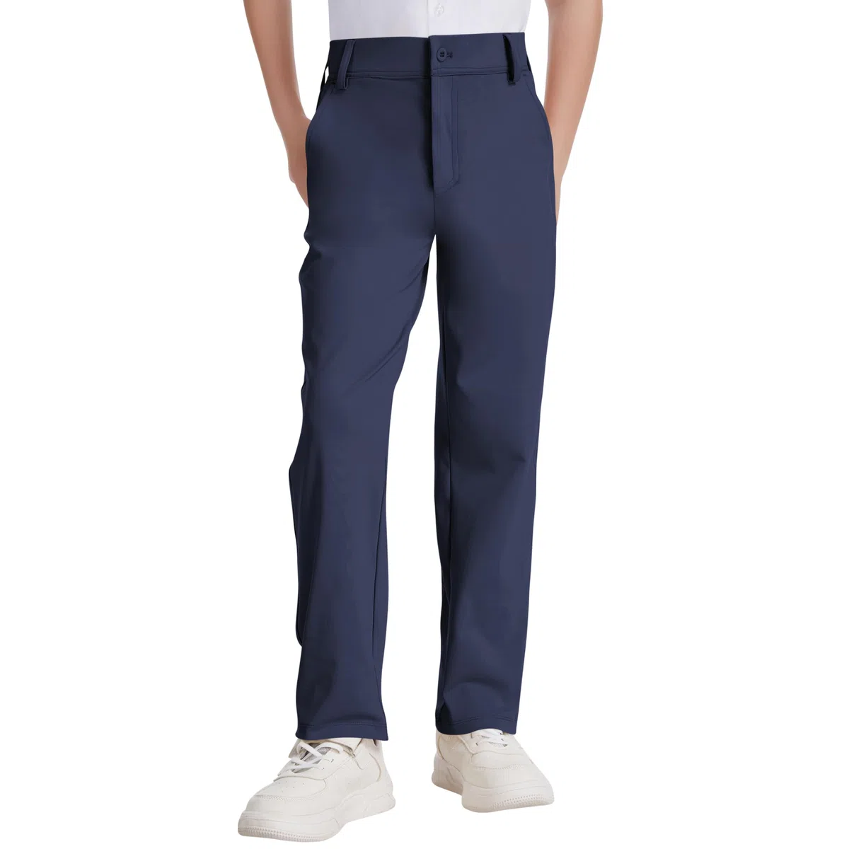 Dreammonkey Golfhose für Kleinkinder bis Jugendliche, Jungen, schnell trocknend, Stretch, Performance-Hose, Schuluniform, flache Vorderhose