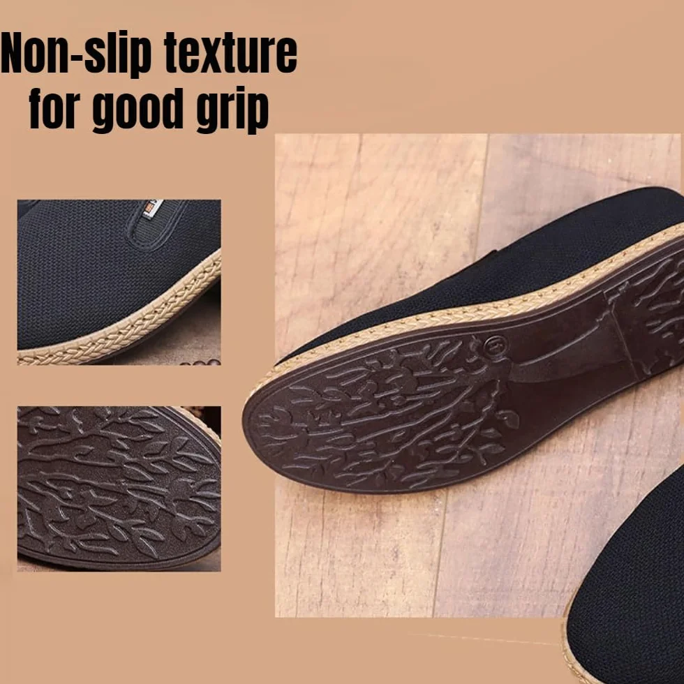 Espadrilles Herren Mesh Slippers für Herren Atmungsaktive Loafers Sommer Schuhe