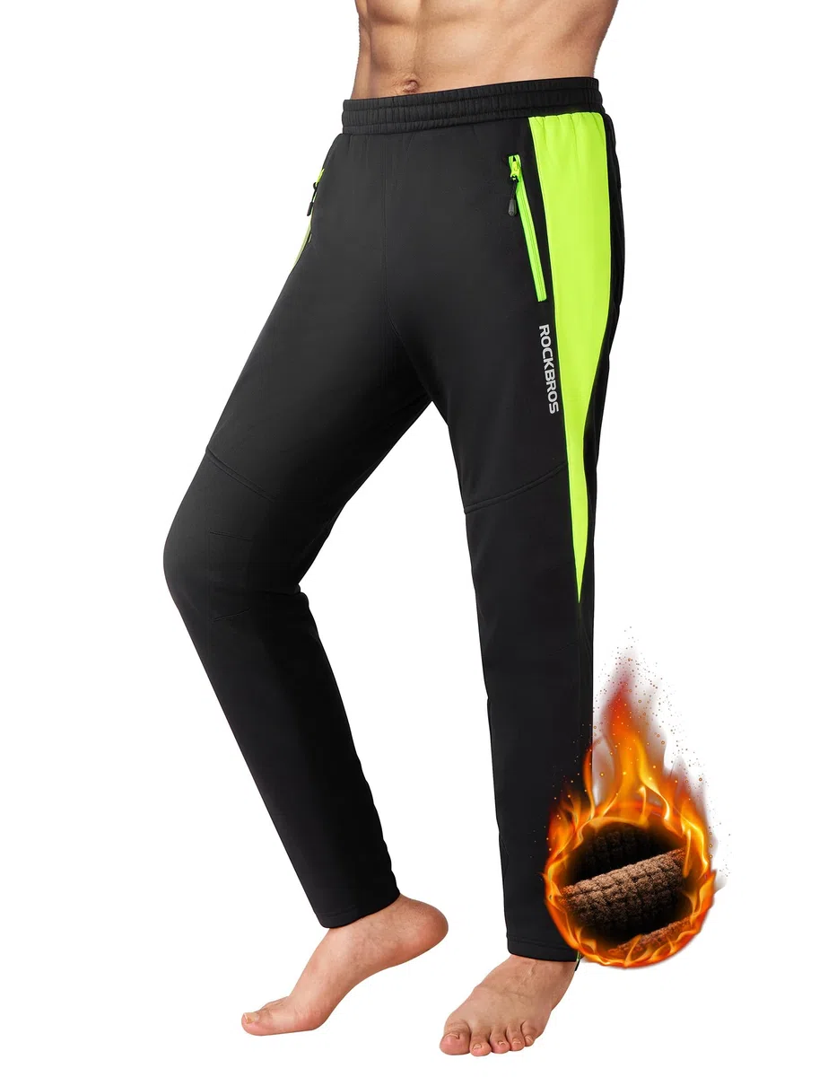 ROCKBROS Fahrrad Jacke/Hose Winter Thermo Fahrradbekleidung Hohe Sichtbarkeit & Winddicht Softshelljacke Radlerhose für Outdoor-Aktivitäten wie Radfahren, Klettern, Wandern