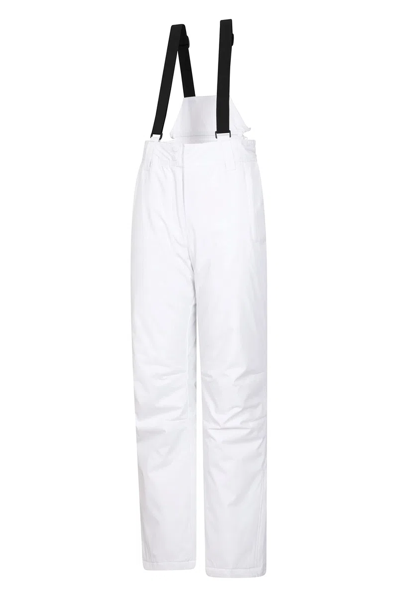 Mountain Warehouse Moon schmalgeschnittene Damen-Skihose - Wasserabweisende Hose aus Rip-Stop-Material mit abnehmbaren Hosenträgern und Knöchelreißverschlüssen
