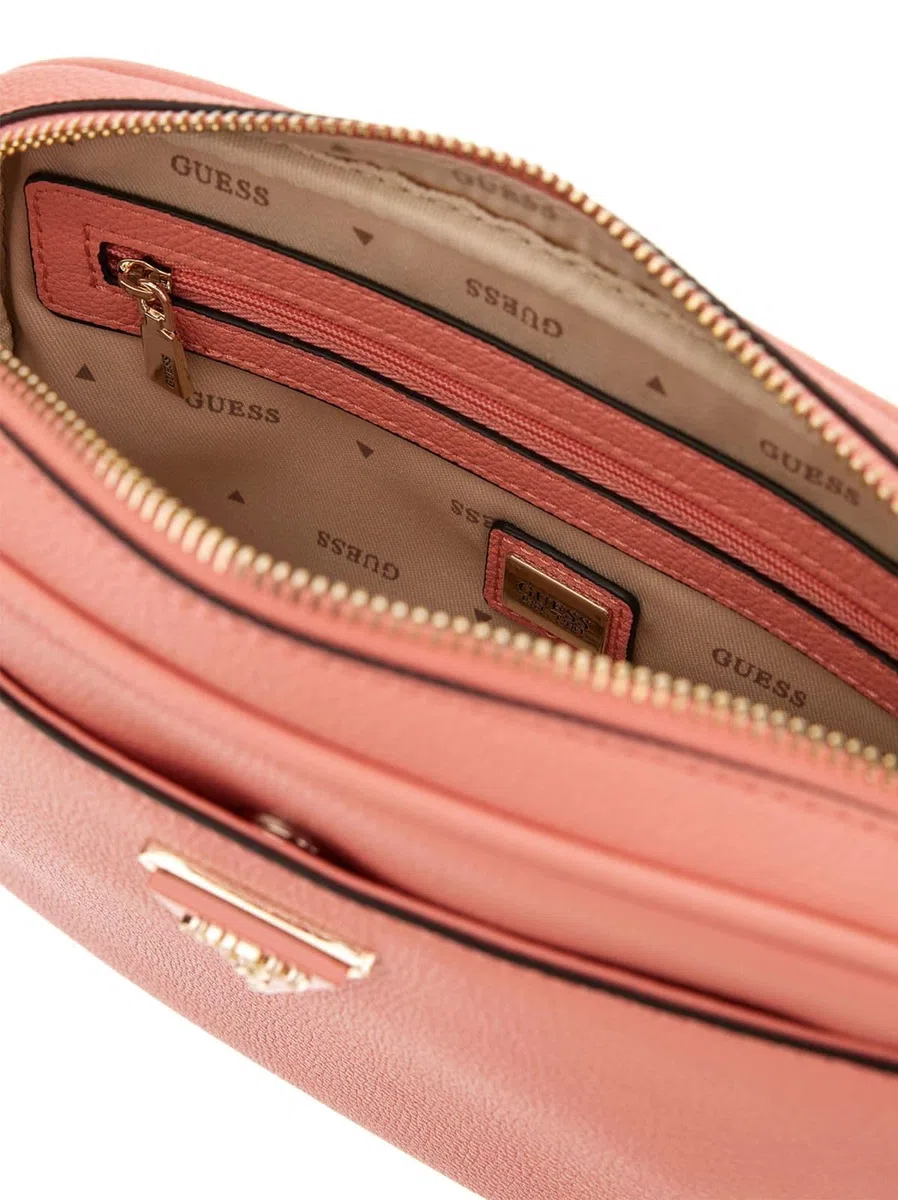 GUESS Umhängetasche Meridian Girlfriend Camera Bag Coral koralle