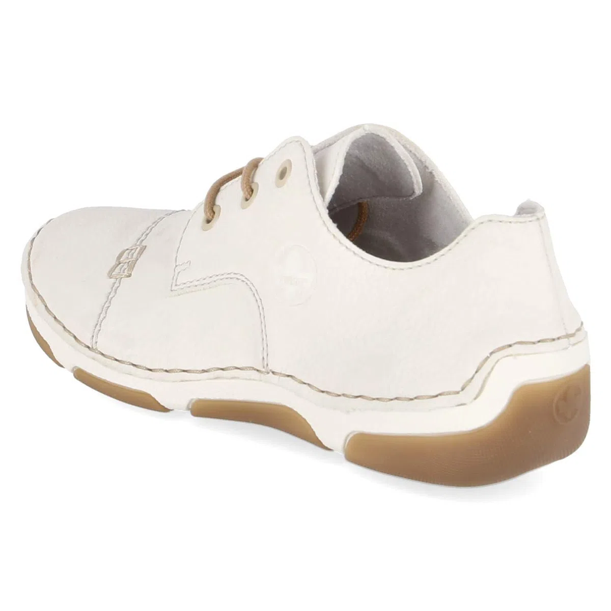 Rieker 55920-80 Damen Schnürschuhe Kunstleder in Weiss - Gr. 36