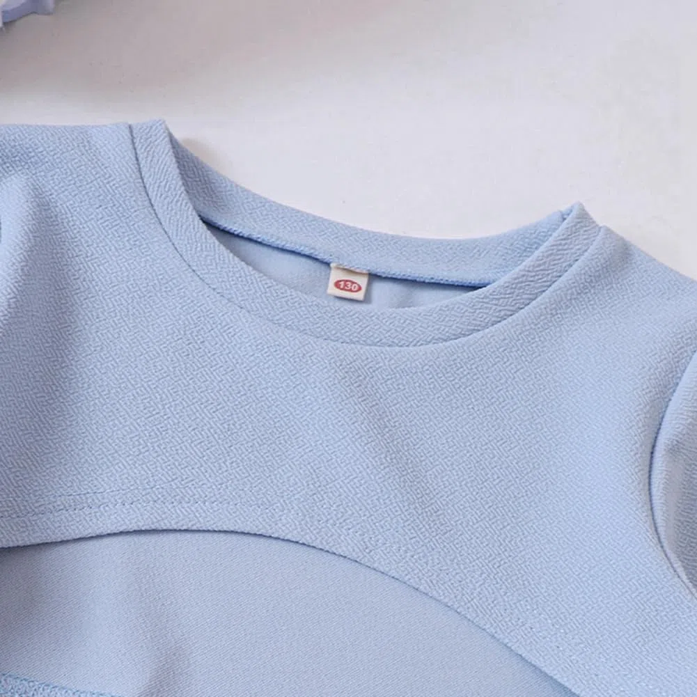 Zweiteiler Mädchen Bekleidungssets Outfit ärmelloses figurbetontes Cami Kleid & langärmliges Oberteil Crop Tops Sommer Teenager Mädchen Schmetterlings Kleider 122,128,134,140,146,152,158,164