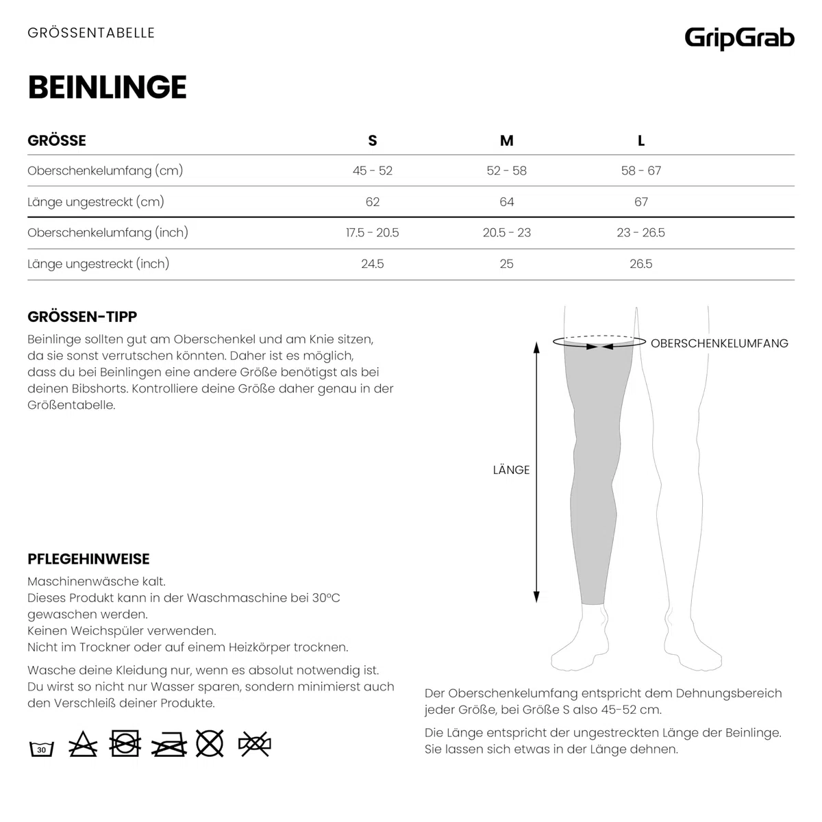 GripGrab Fahrrad Beinlinge Radsport Herren Winter Thermo Rennrad Gravel Bike MTB Beinwärmer Leg Warmers Cycling Stulpen