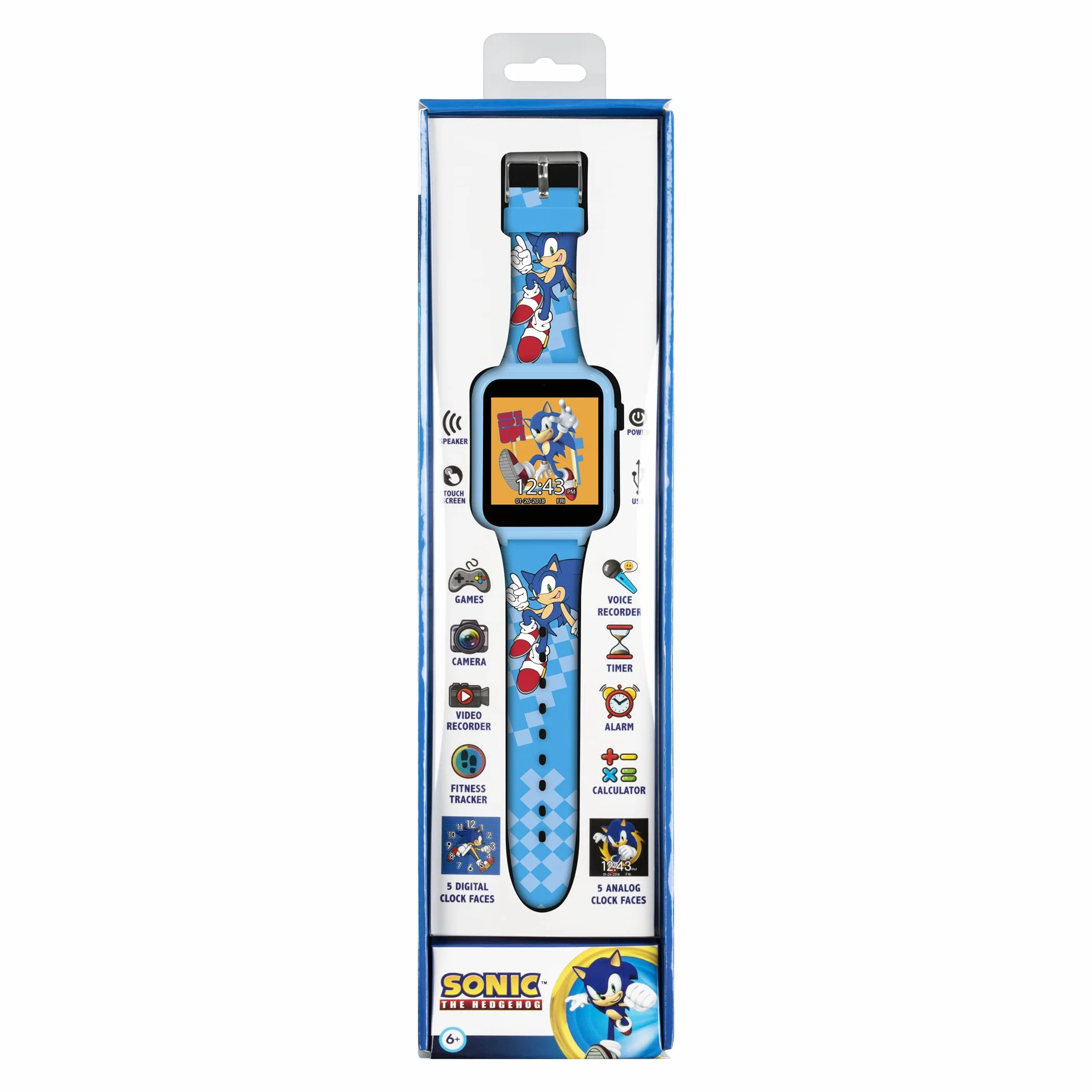 Sonic , Jungen Smart-Watch, Blue Printed, SNC4055