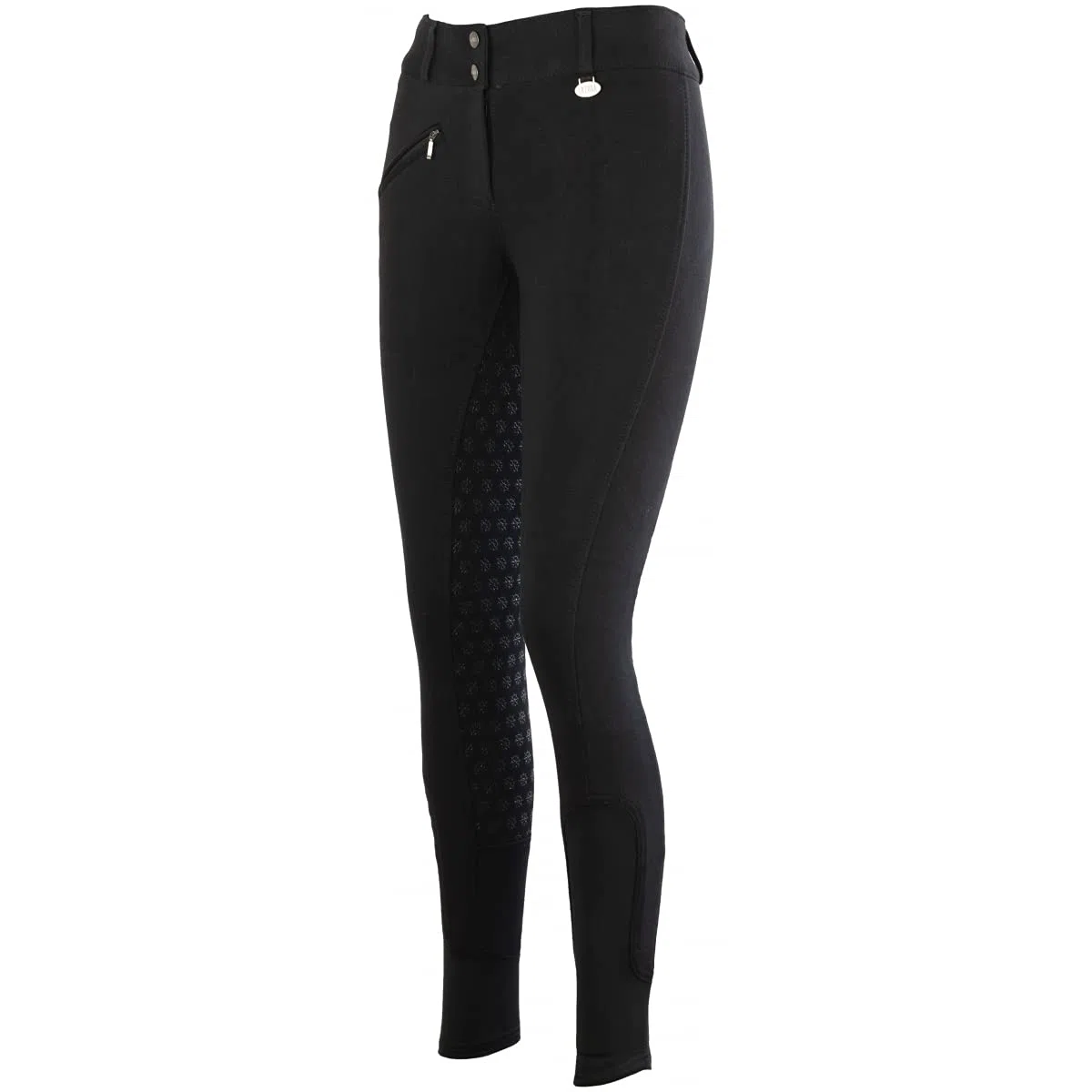Lazura - Winter Reithose für Damen & Kinder Comfort | mit Silikon Vollbesatz & Fronttasche | warme Reitleggings in Nachtblau oder Schwarz | Reitbekleidung in Größe 104-176 & 36-48