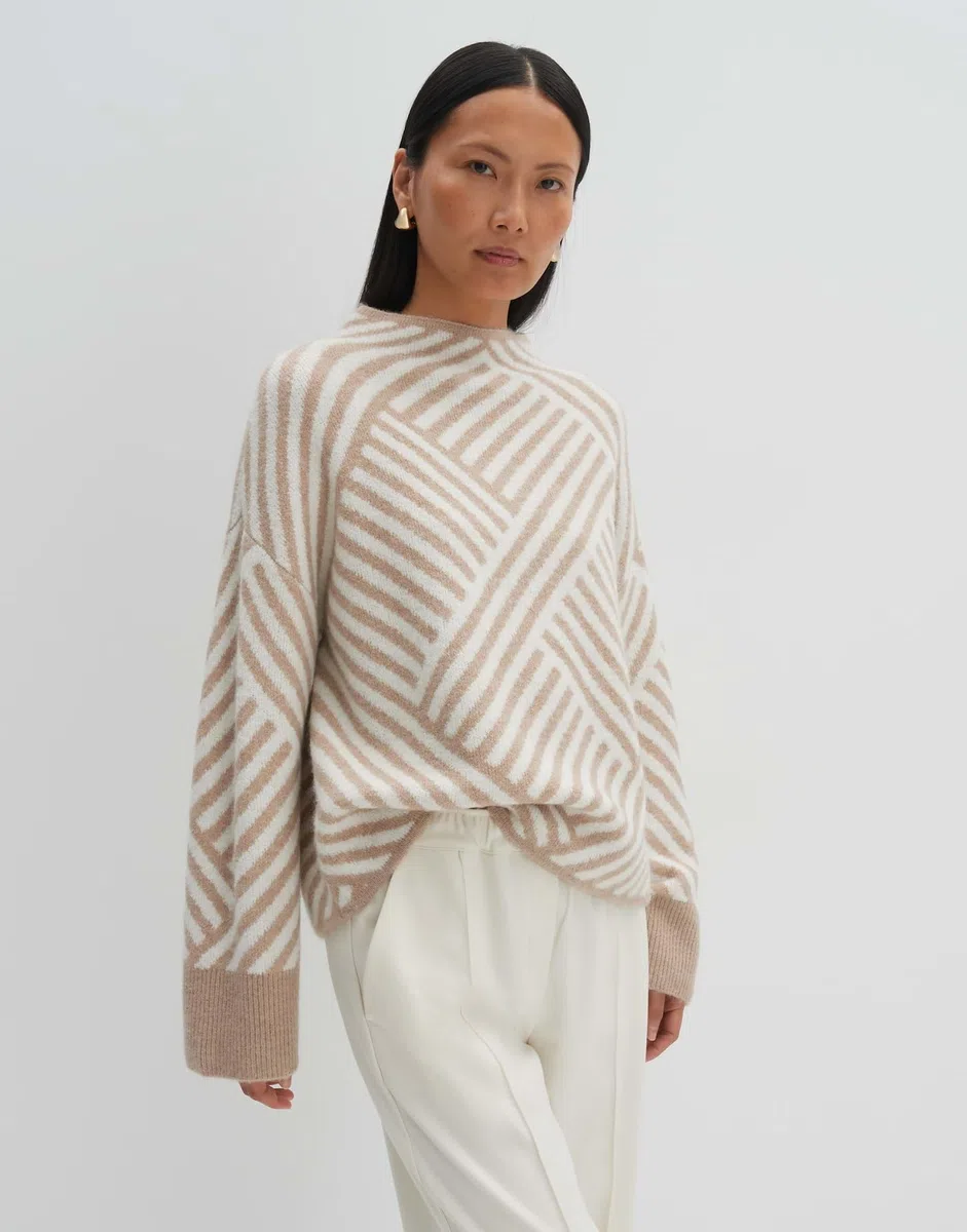 someday Damen Pullover | Strickpullover Tonica Loose mit Wolle und Mohair