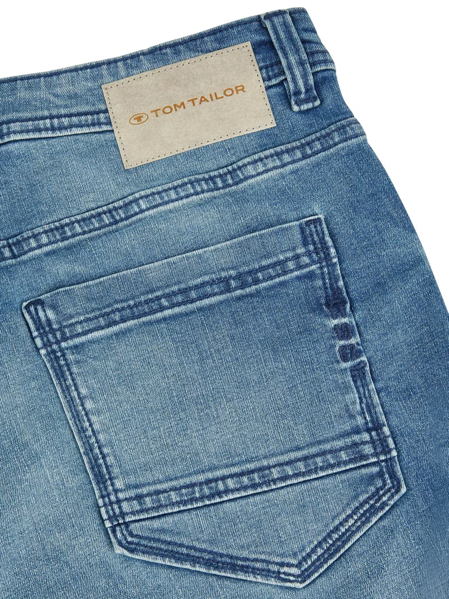 TOM TAILOR Jeans Shorts Herren Stretch Kurz Regular Slim Fit Josh Kurze Hosen Bermuda Shorts Sommer Denim Einfarbig Blau Schwarz 30 31 32 33 34 36 38 40 42