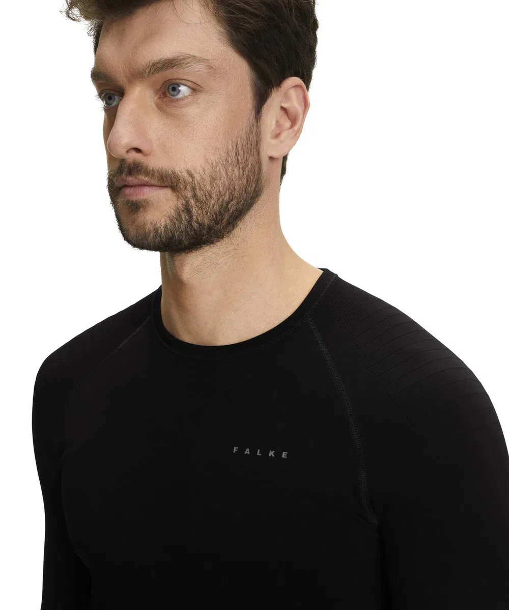 FALKE Herren Maximum Warm Round Neck Funktionsshirt Langarm schnelltrocknendes atmungsaktives nachhaltiges Funktionsmaterial kalte bis sehr kalte Temperaturen Funktionsunterwäsche 1 Stück