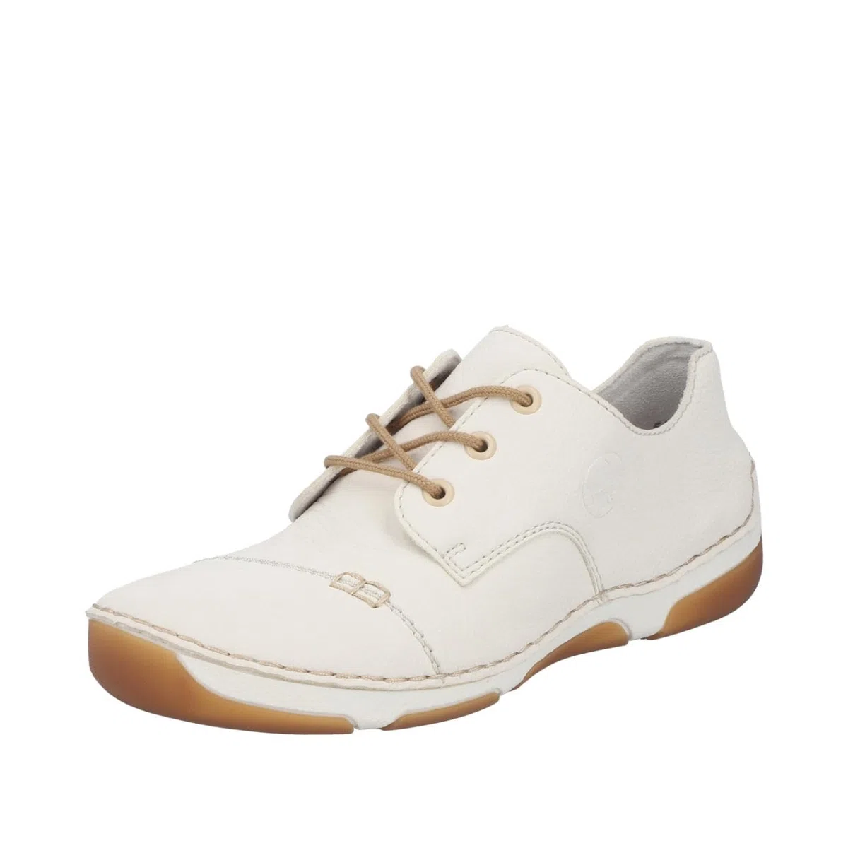 Rieker 55920-80 Damen Schnürschuhe Kunstleder in Weiss - Gr. 36