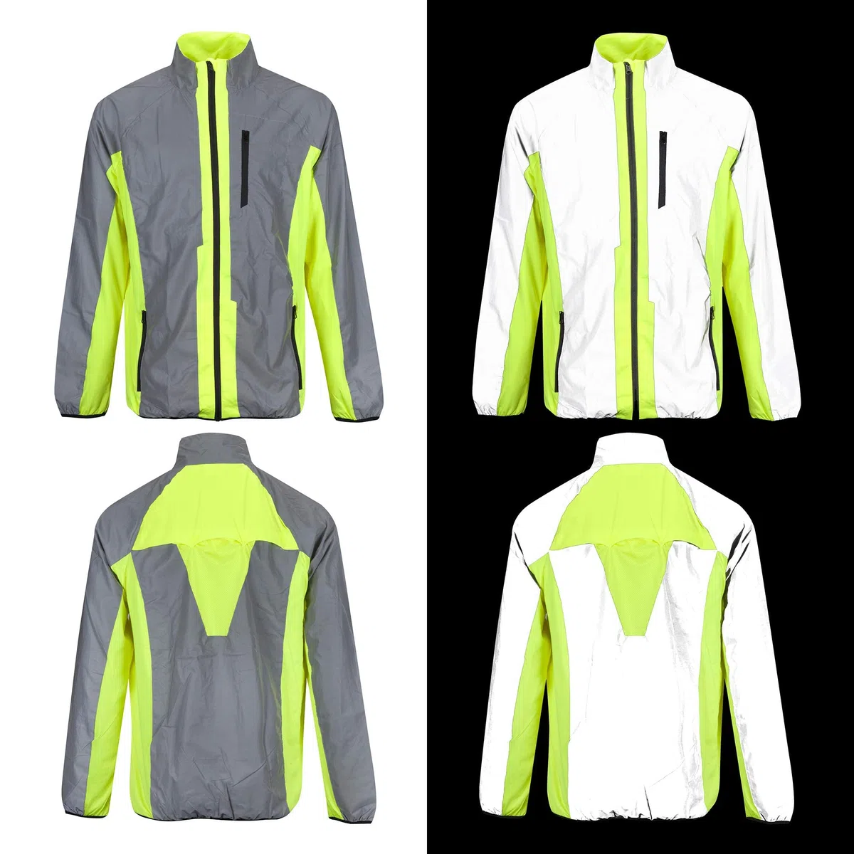 BTR Reflektierende Laufjacke und Fahrradjacke Herren mit Reflektor