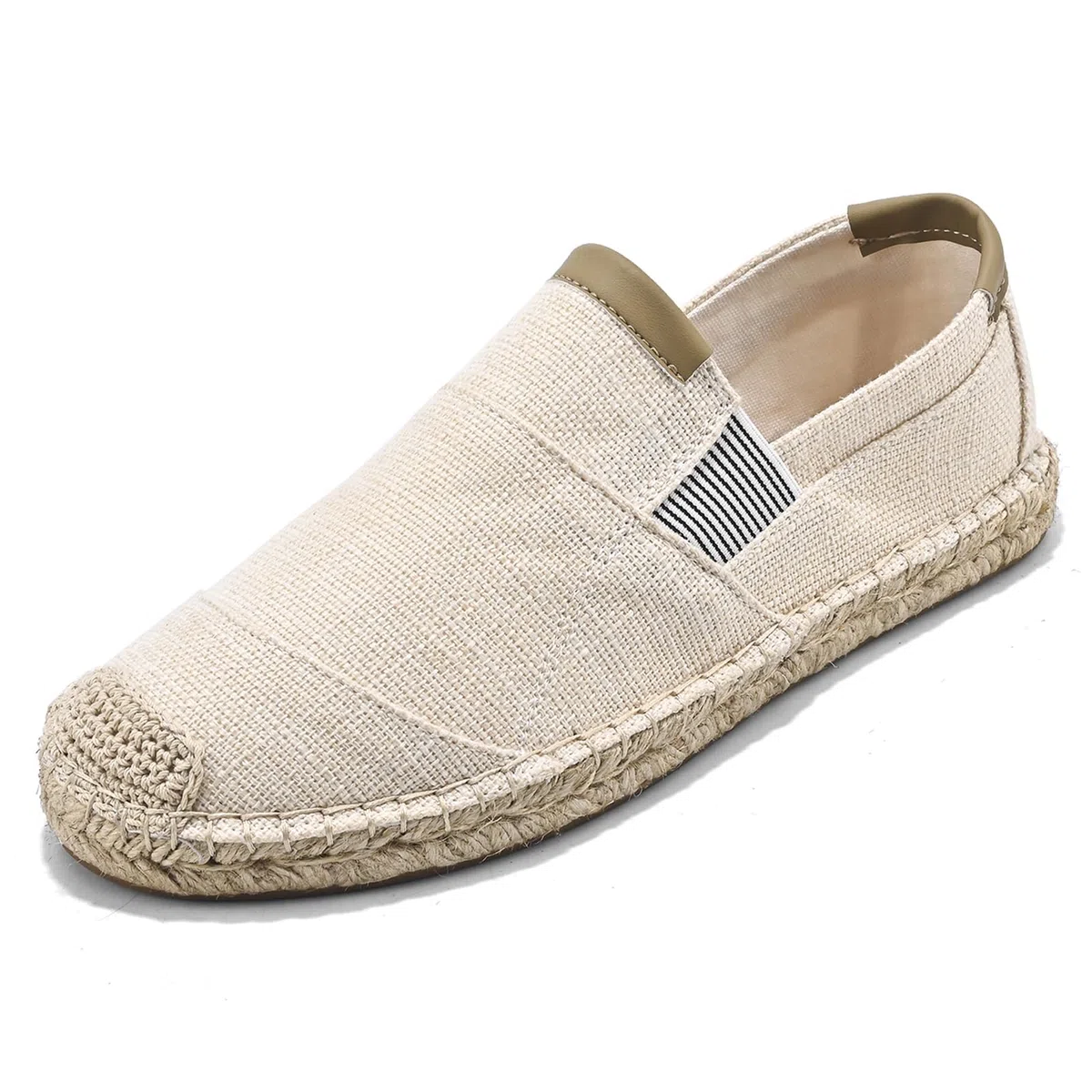 Alexis Leroy Herren Espadrilles Klassischer Espadrille-Slipper für Herren Flacher Slipper