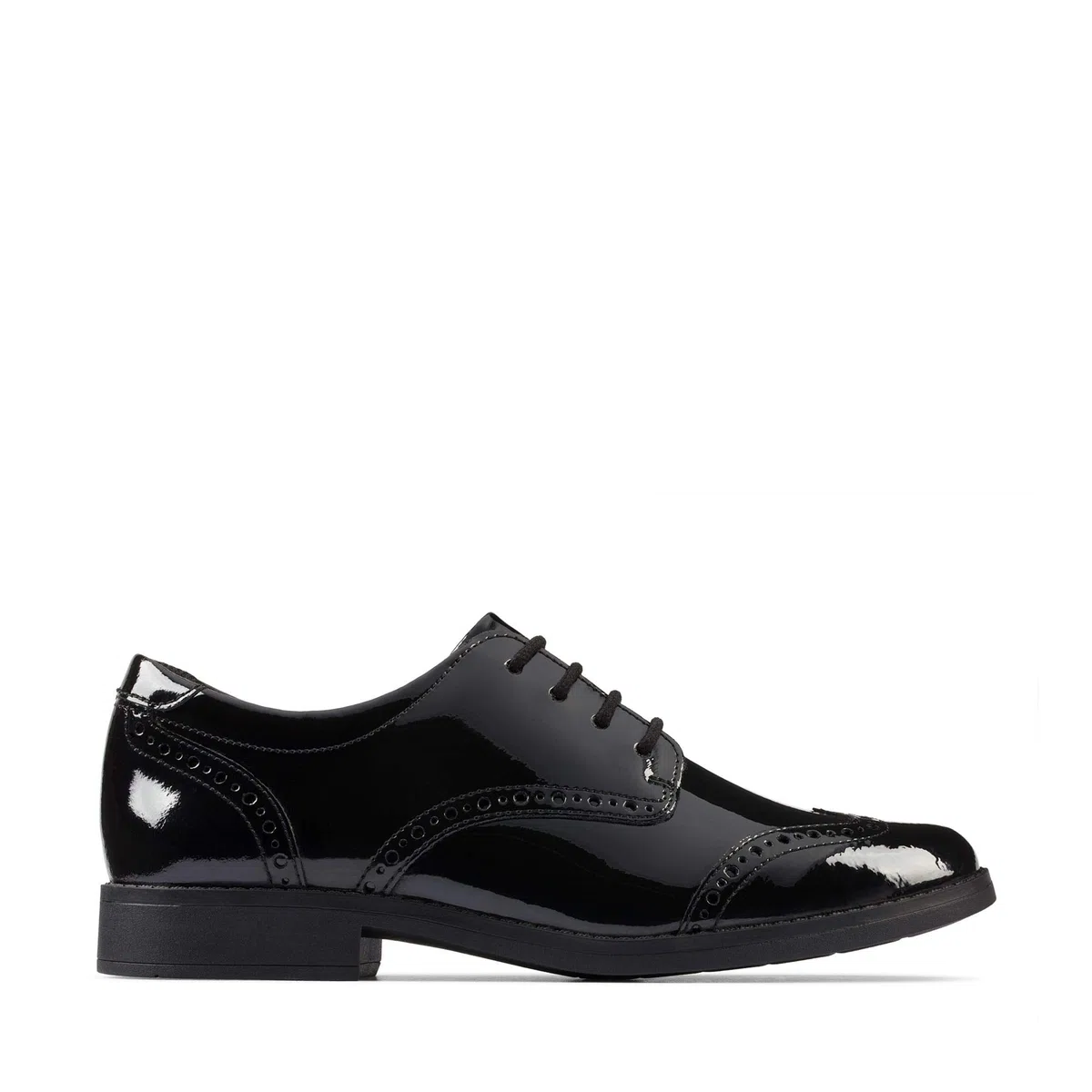 Clarks Aubrie Craft Y Schulschuhe für Mädchen, Schwarz