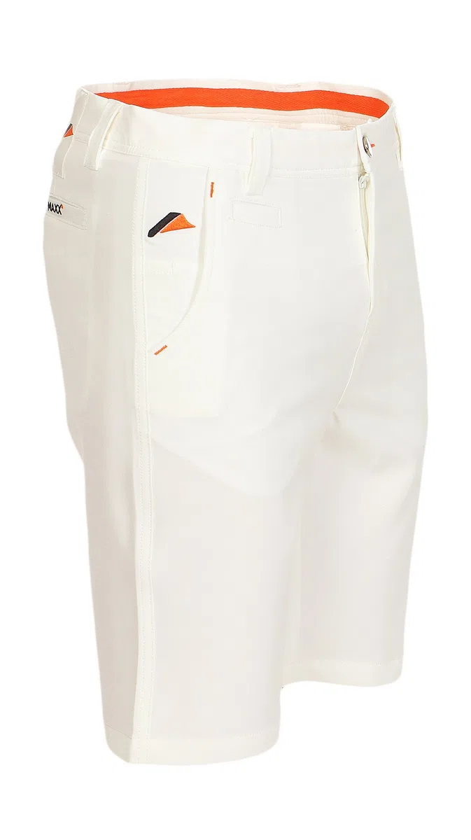MAXX Kinder Bermuda Hose mit verstellbaren Bund(Weiss, 164) Jungs