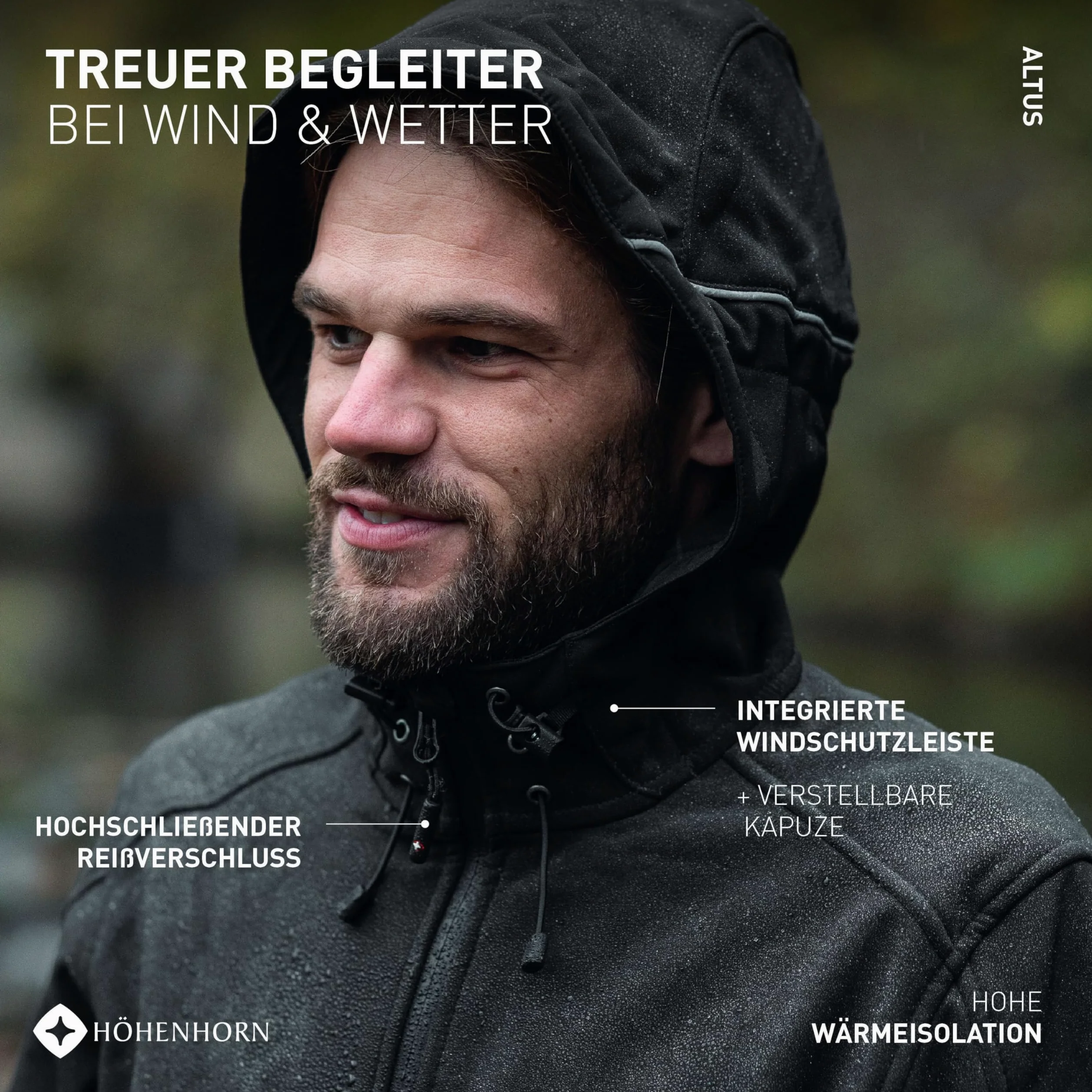 Höhenhorn Altus Herren Softshelljacke Outdoor Function, wasserabweisend