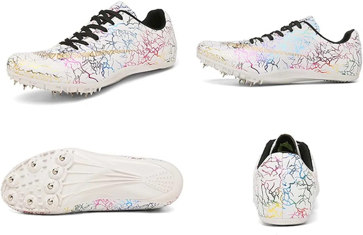 Leichtathletik Spike Lauf Sprint Schuhe Herren Licht Laufschuhe Für Sprints 8 abnehmbaren Nägel Leichtathletikschuhe mit Spikes Sprint Herren Kinder Damen Jugendsportschuhe