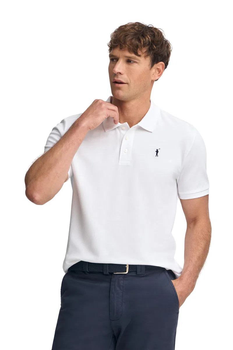 Polo Club Polo Kurzarm Herren-Poloshirt aus 100% Baumwolle mit gesticktem Logo