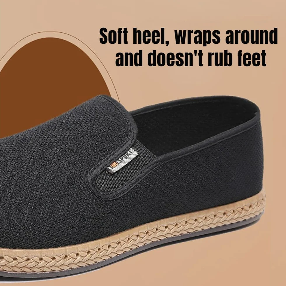 Espadrilles Herren Mesh Slippers für Herren Atmungsaktive Loafers Sommer Schuhe