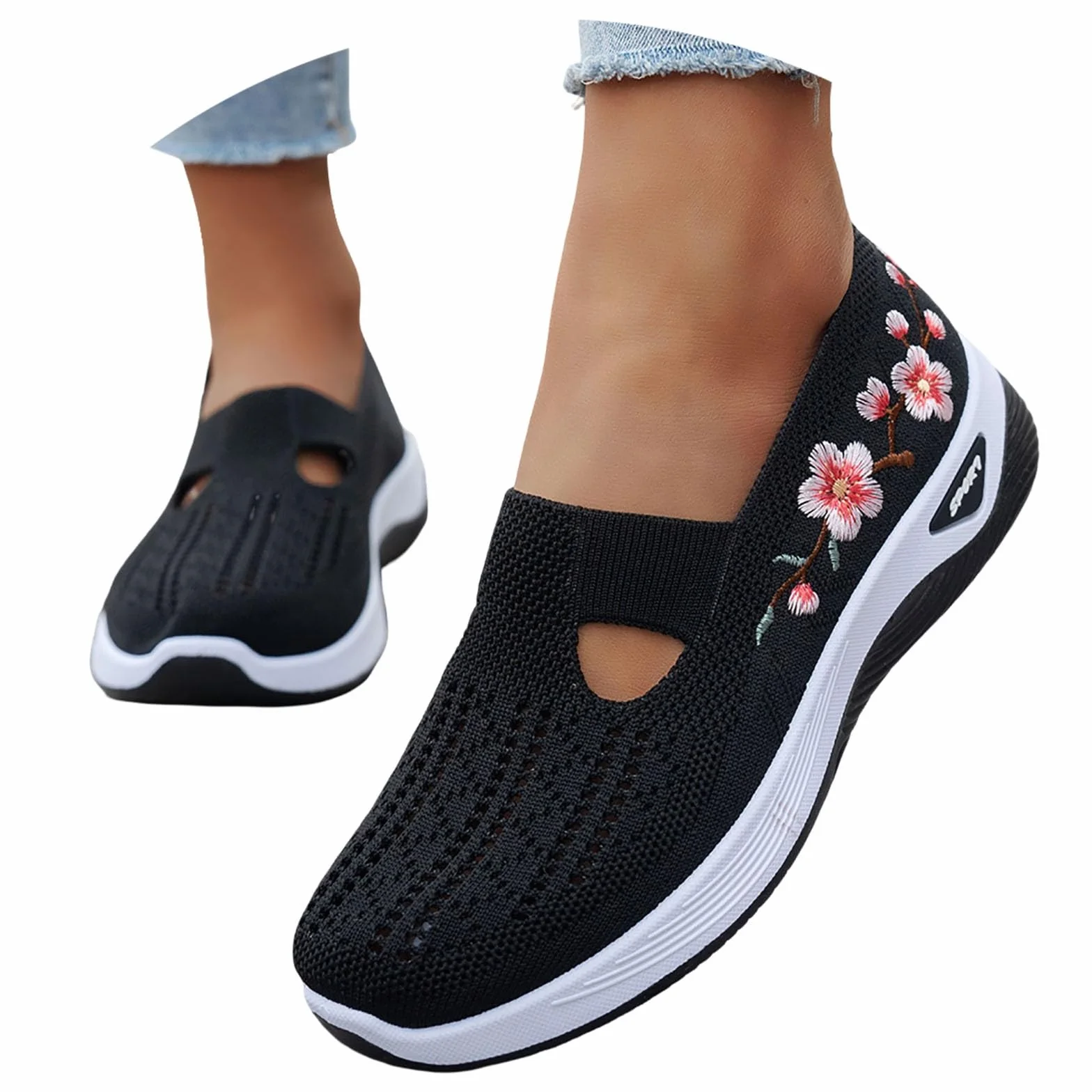 Orthopädische Schuhe Damen Walkingschuhe Sommerschuhe Sommer Diabetiker Weite H Gesundheitsschuhe Breite Füße Leicht Barfußschuhe Atmungsaktive Laufschuhe