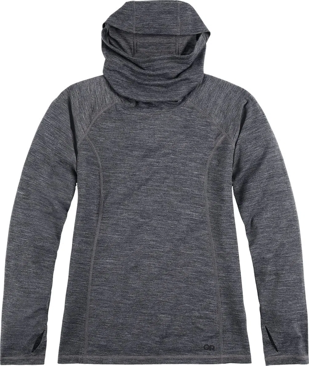 Outdoor Research Alpine Onset Merino 150 Hoodie Women Charcoal Heather M