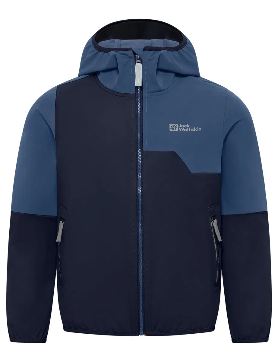 Jack Wolfskin Unisex Kinder Turbulence Hooded Jkt K Softshelljacke