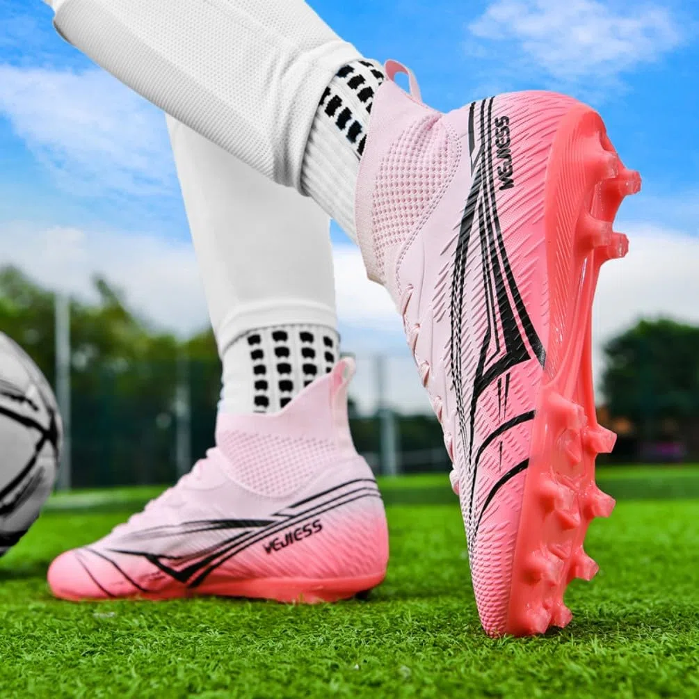 Herren Fußballschuhe Kunstrasen High Top Fussballschuhe Professionelle OutdoorFootball Schuhe Jugendliche Fußballschuhe Leichtathletik Trainingsschuhe