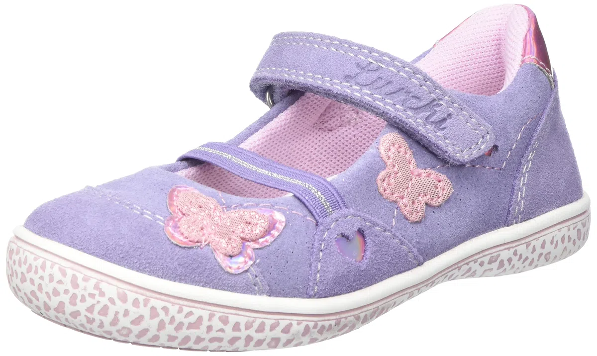 Lurchi Kinderschuhe Mädchen Ballerinas Grau Freizeit