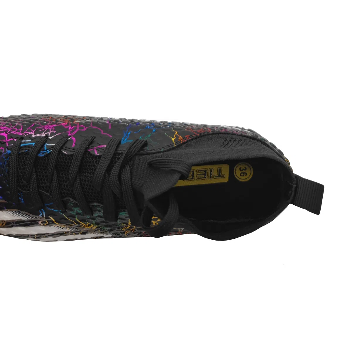 Große Kinder-Fußballschuhe, hohe Socke, Jungen, Fußballschuhe, Fester Boden, professionelle Sportschuhe, Outdoor, Schwarz, Gr.35-43
