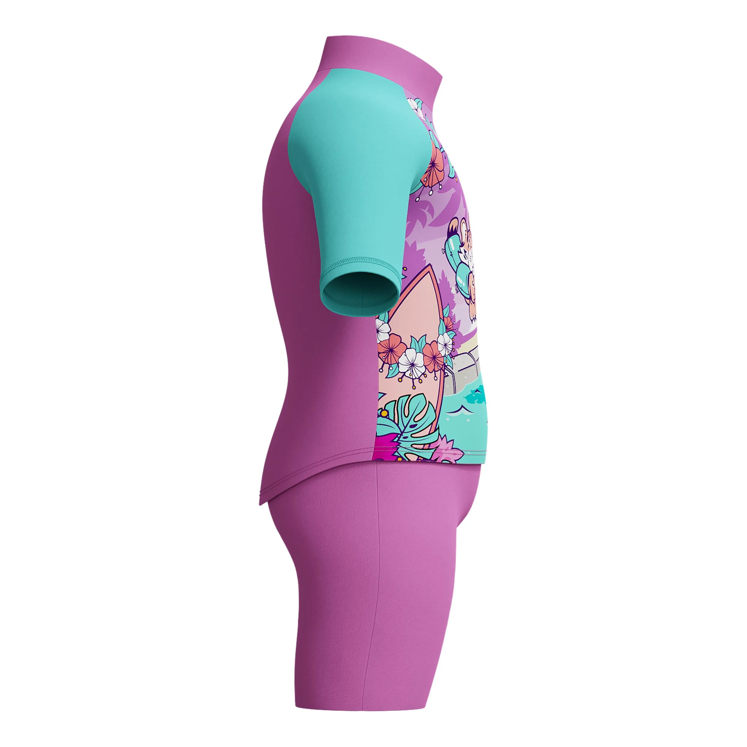 Speedo Mädchen Schwimmen Lernen Sonnenschutz Oberteil & Shorts | Mädchen | Urlaubsbekleidung | Uv-Schutz Schwimmbekleidung