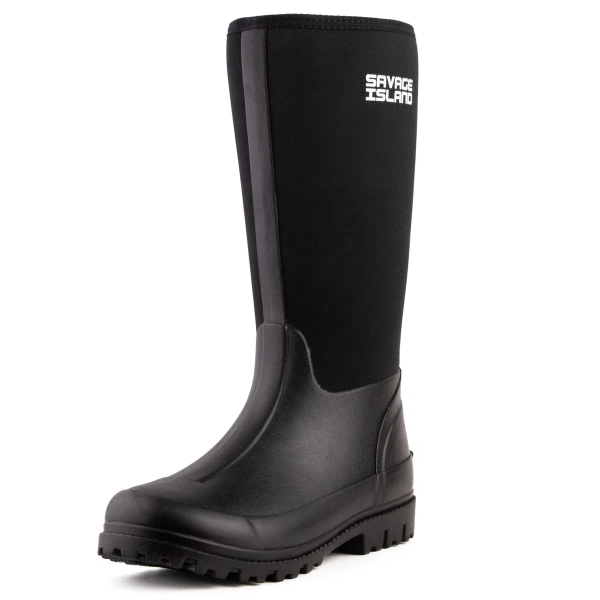 Savage Island Damen-Gummistiefel aus Neopren, isoliert, warm, gefüttert, vollständig kniehoch, wasserdicht