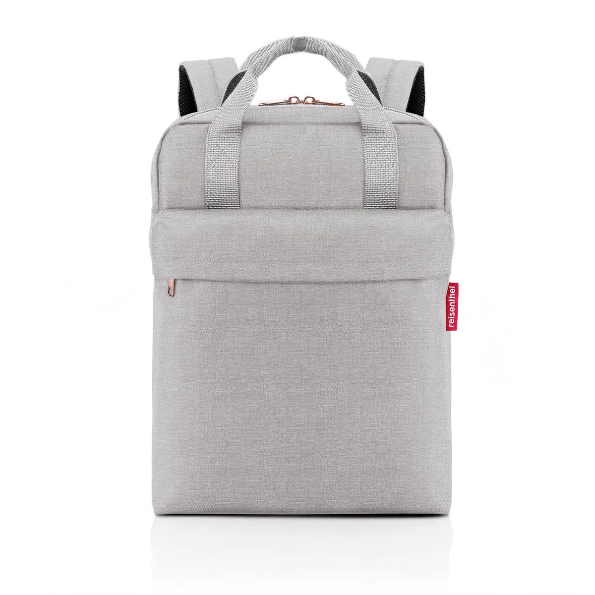 reisenthel allday backpack M - vielseitiger Rucksack für Alltag, Reisen, Einkaufen oder Arbeit - wasserabweisend, Handgepäck zugelassen, Couleur:sky rose