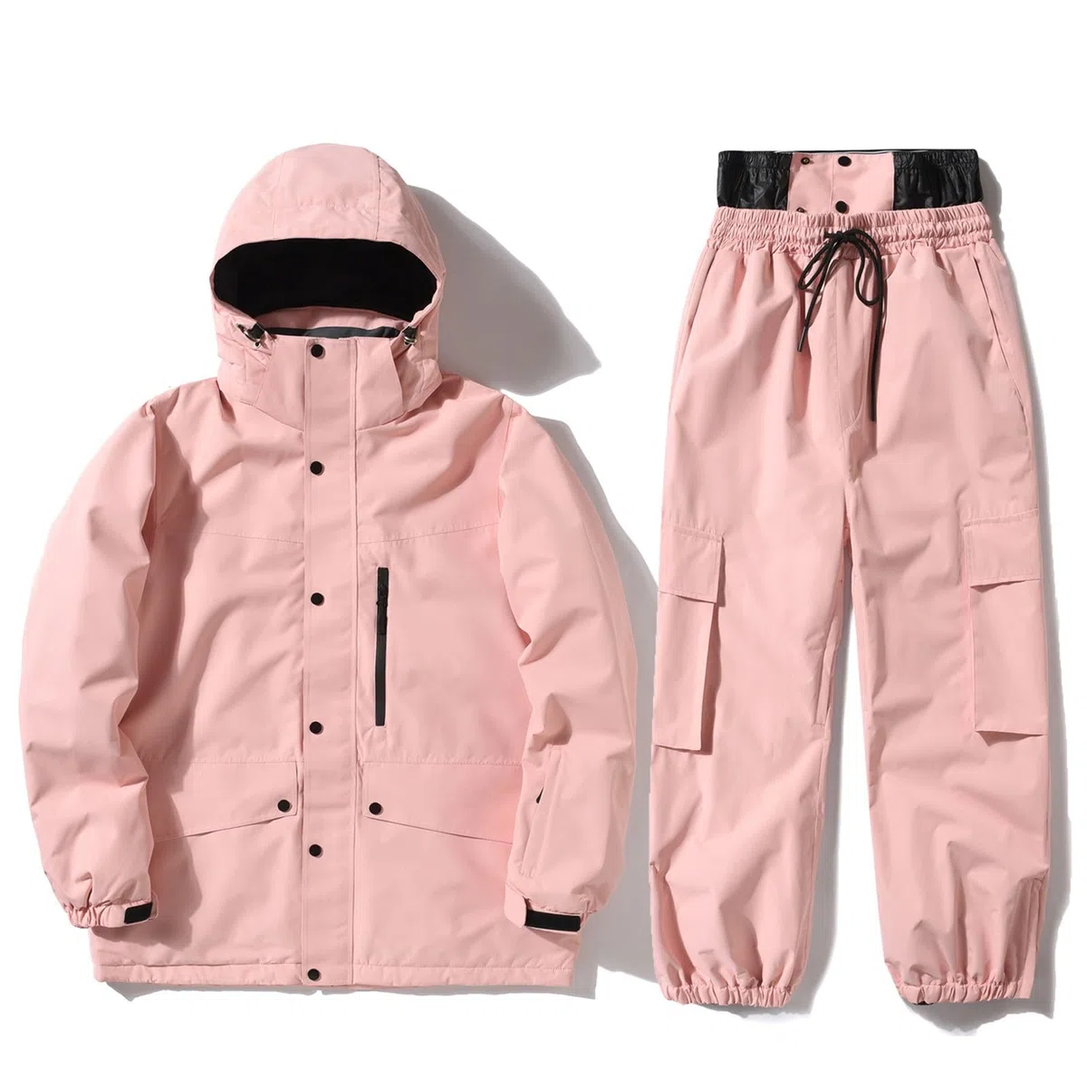 Herren Ski- Snowboardjacke mit Hose für alle Wetterbedingungen Wintersport-Performance wärmeisolierende Ausrüstung reine Farbe vielseitig kombinierbar ideal für Outdoor-Aktivitäten im Winter