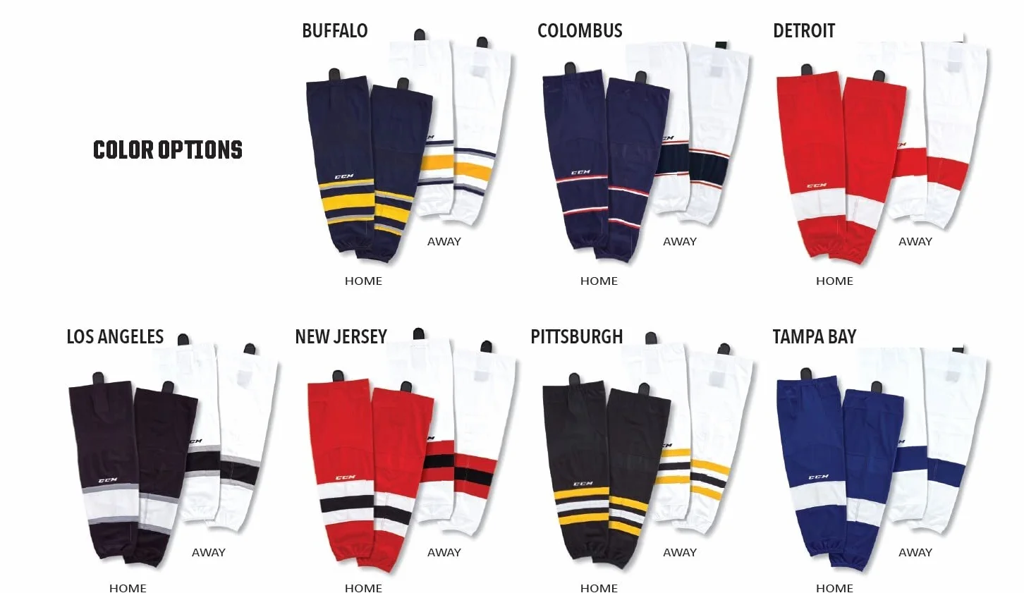 CCM Stutzen SX8000 Game Socks DETROIT HOME Intermediate