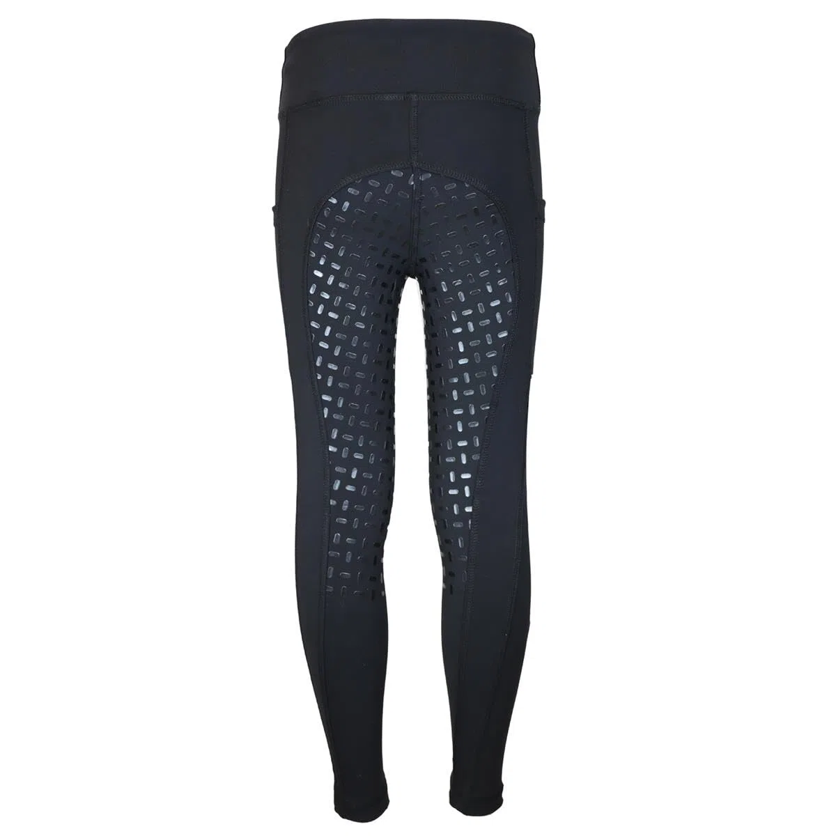 Reitset Kinder Reitweste Mia Maroon gesteppt mit Silikon-Vollbesatz Reitleggings Schwarz