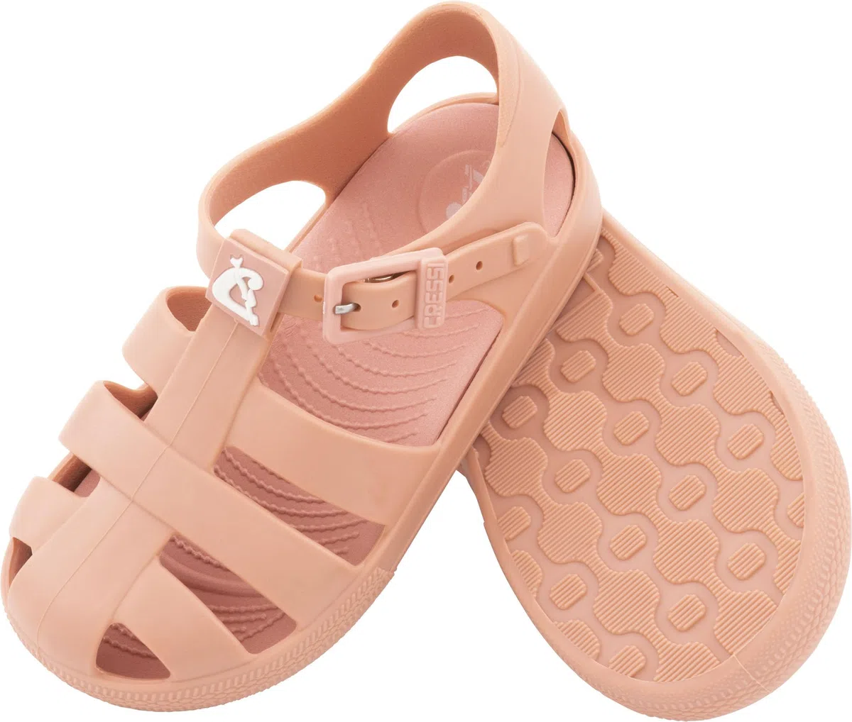 CRESSI seit 1946 - Joghi Kid Sandals - Leichte Bequeme Praktische Sandalen Spinnen Style für Jungen und Mädchen, Riemchen mit Schnalle, für Hause, Strand, Meer, Pool und Ausflüge - Rosa - 24 EU
