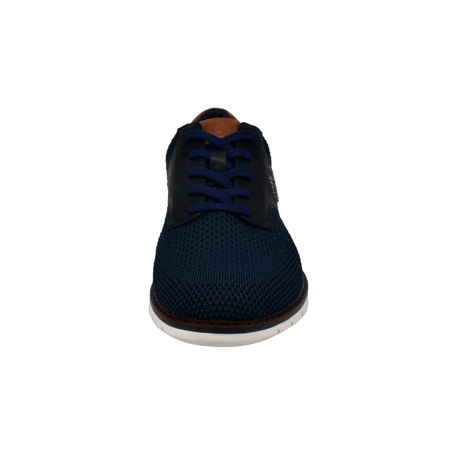 bugatti Schnürhalbschuh aus atmungsaktivem Materialmix, Memory Foam, elastische Schnürsenkel, Dunkelblau, 45 EU