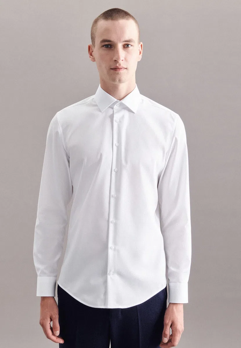 Seidensticker Herren Men Slim Longsleeve Cotton Hemd (1er Pack)