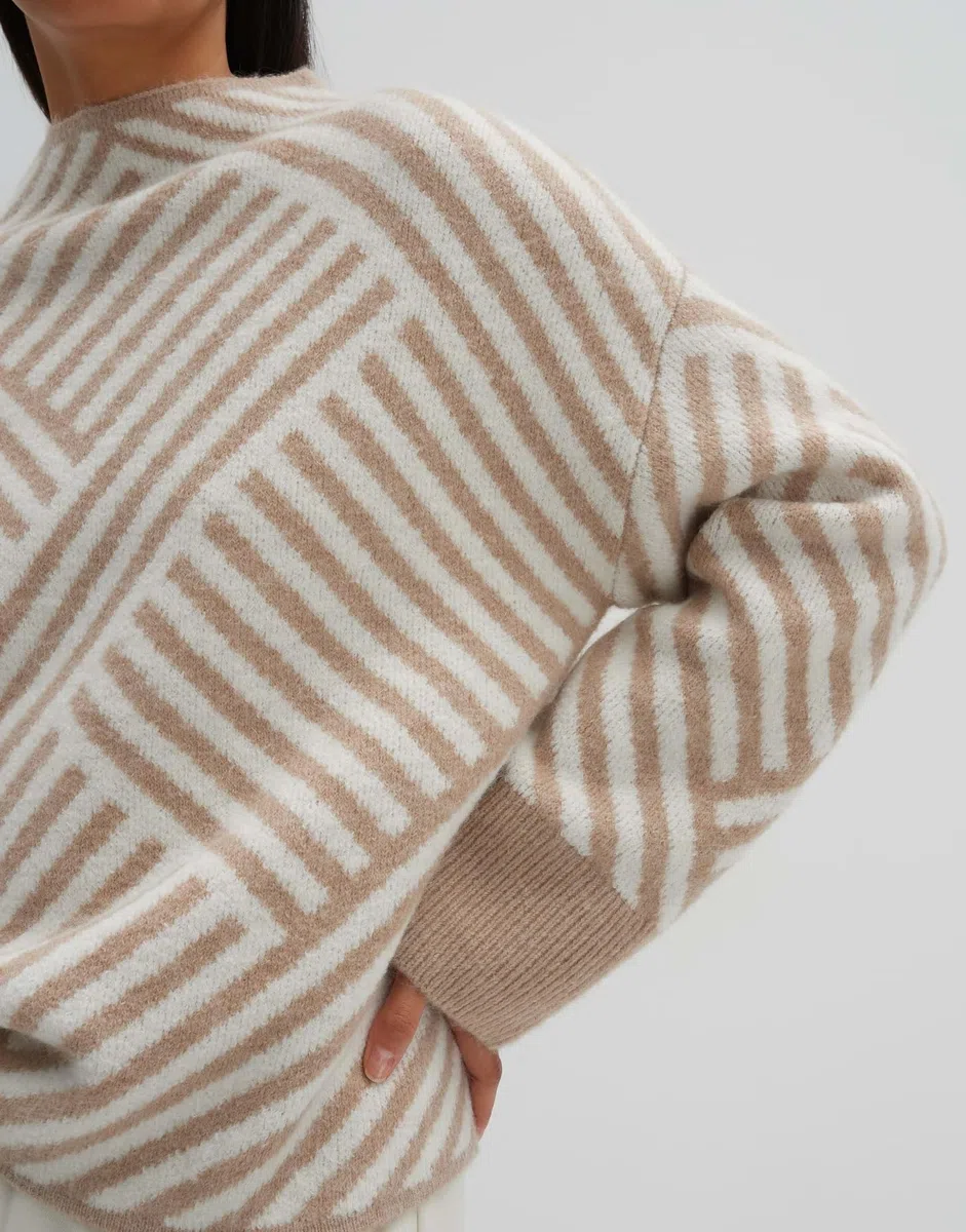 someday Damen Pullover | Strickpullover Tonica Loose mit Wolle und Mohair