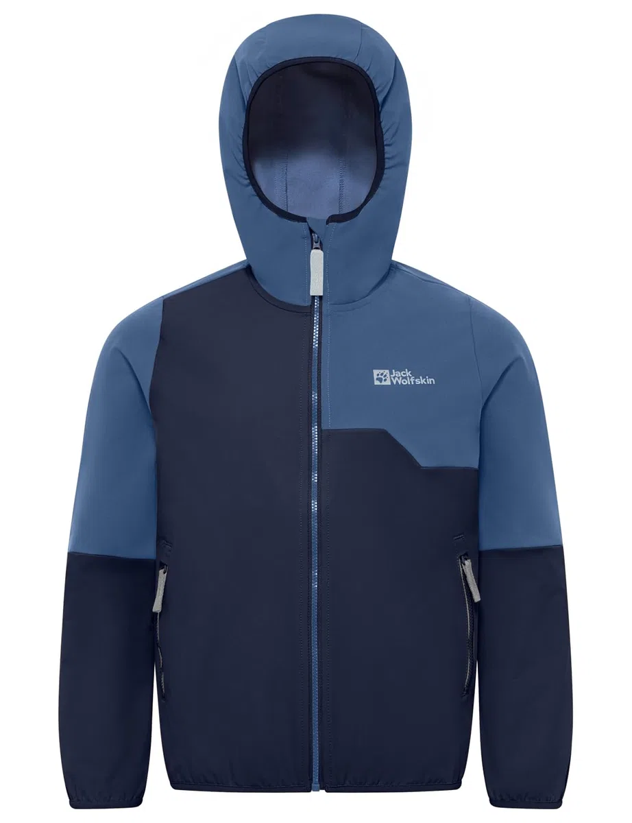 Jack Wolfskin Unisex Kinder Turbulence Hooded Jkt K Softshelljacke