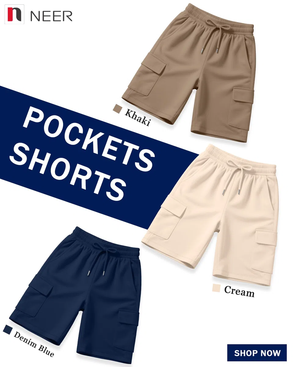 Neer 3er-Pack Damen Cargoshorts Bermuda Elastischer Bund mit Kordelzug Knielang Yogashorts Lässig mit Cargotaschen