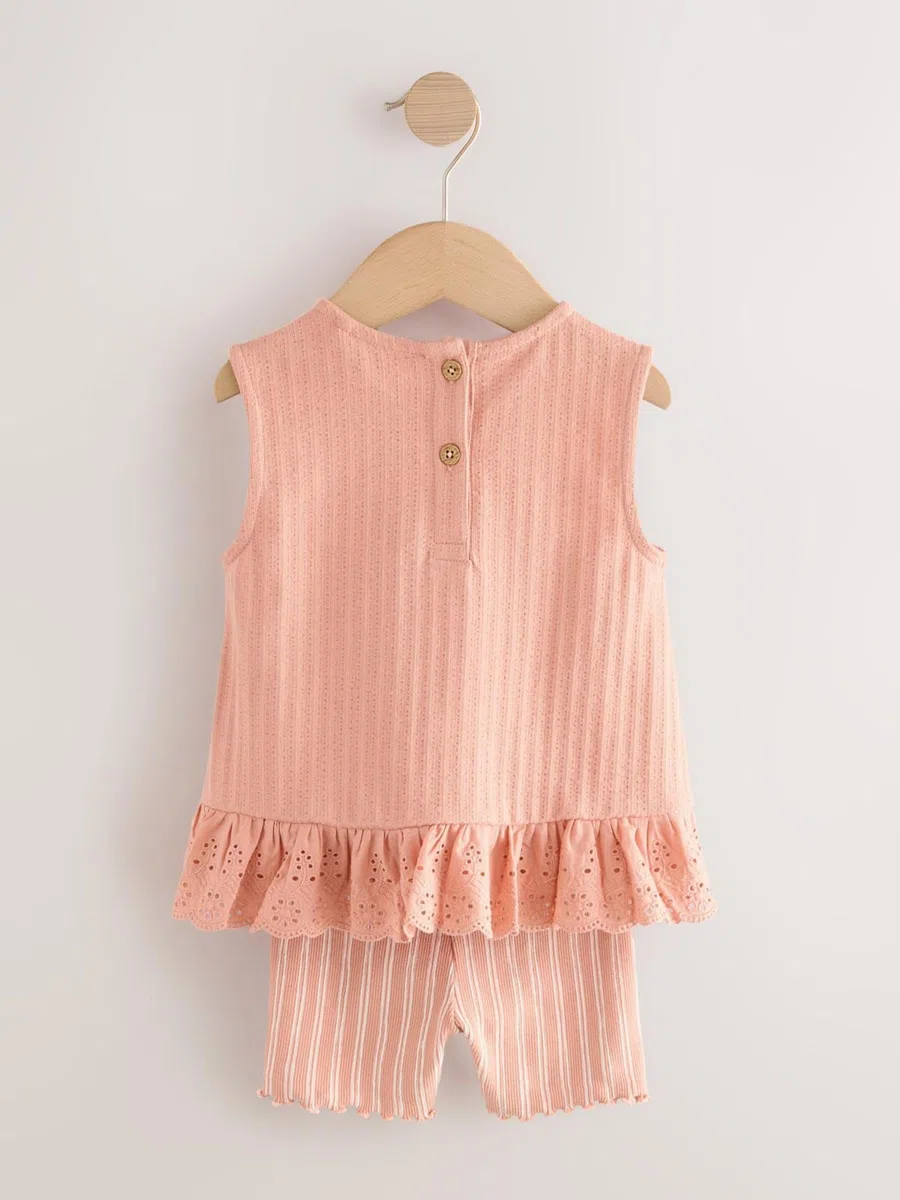NEXT Mädchen Set mit Trägertop und Shorts, 2er-Pack 62-122
