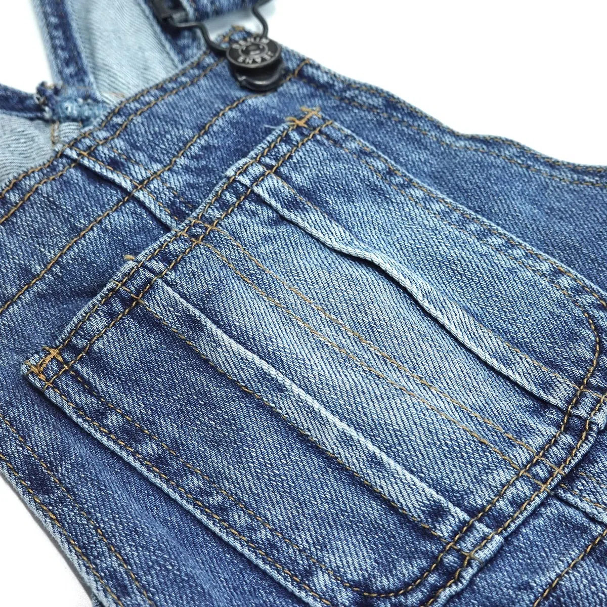 KIDSCOOL SPACE Jeans-Overalls für Mädchen, kleine große Kinder, weites Bein, elastische Innen-Jeans-Latzhose, ausgestellte Hose