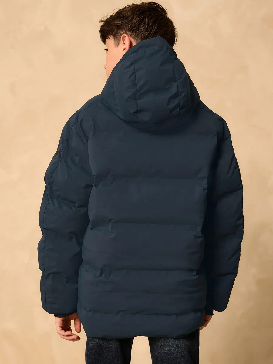 NEXT Jungen Wasserabweisender Steppmantel mit Fleecfutter