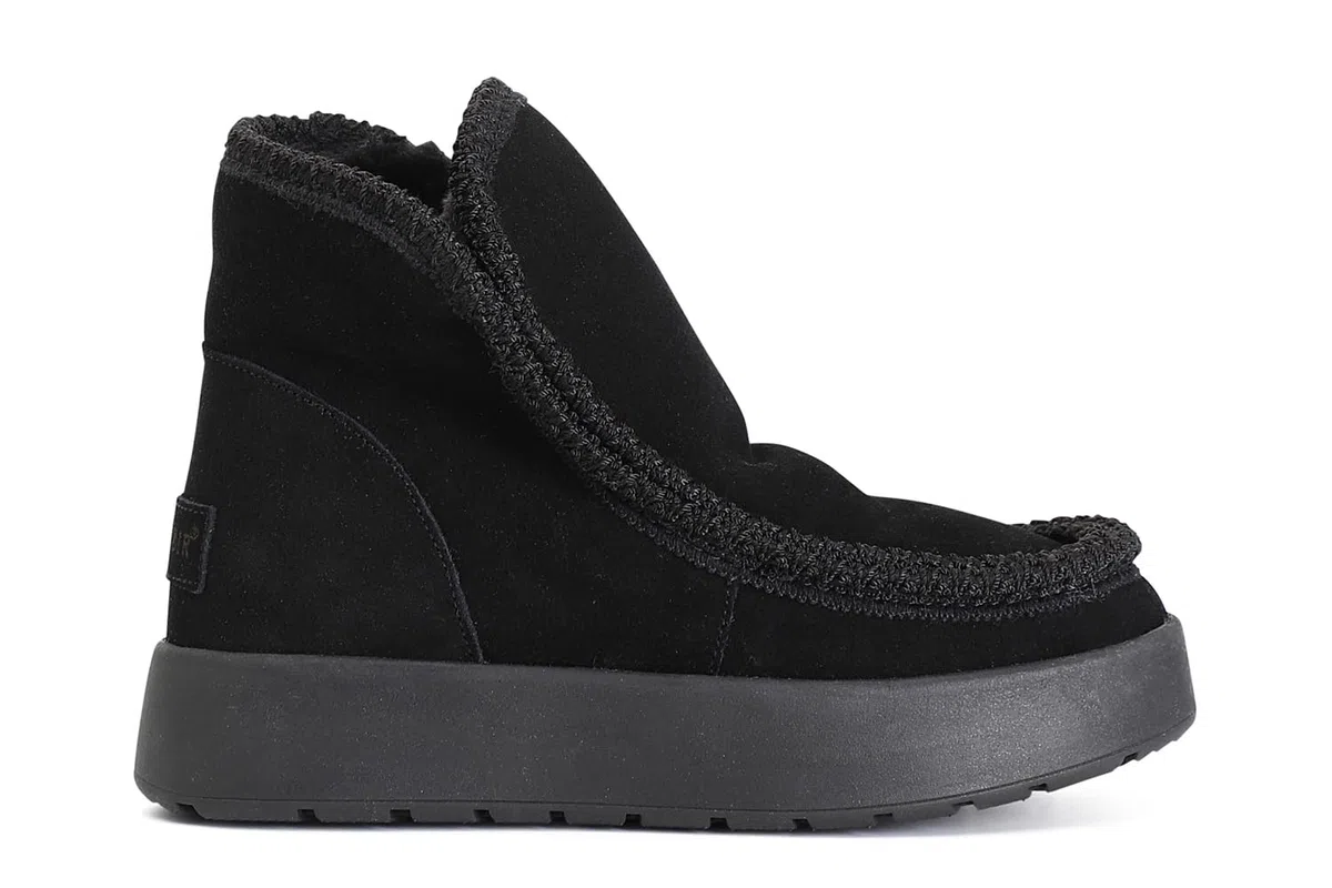 CAFèNOIR - Damen-Ankle-Boot Mit Mokassin-Besatz Und Kunstfell, Für Frauen
